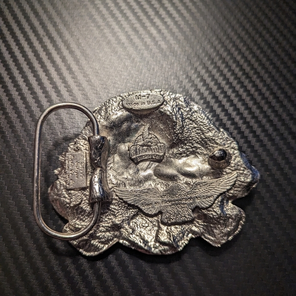 Bad to the Bone Siskiyou Brass Belt Buckle - Picture 3 of 5